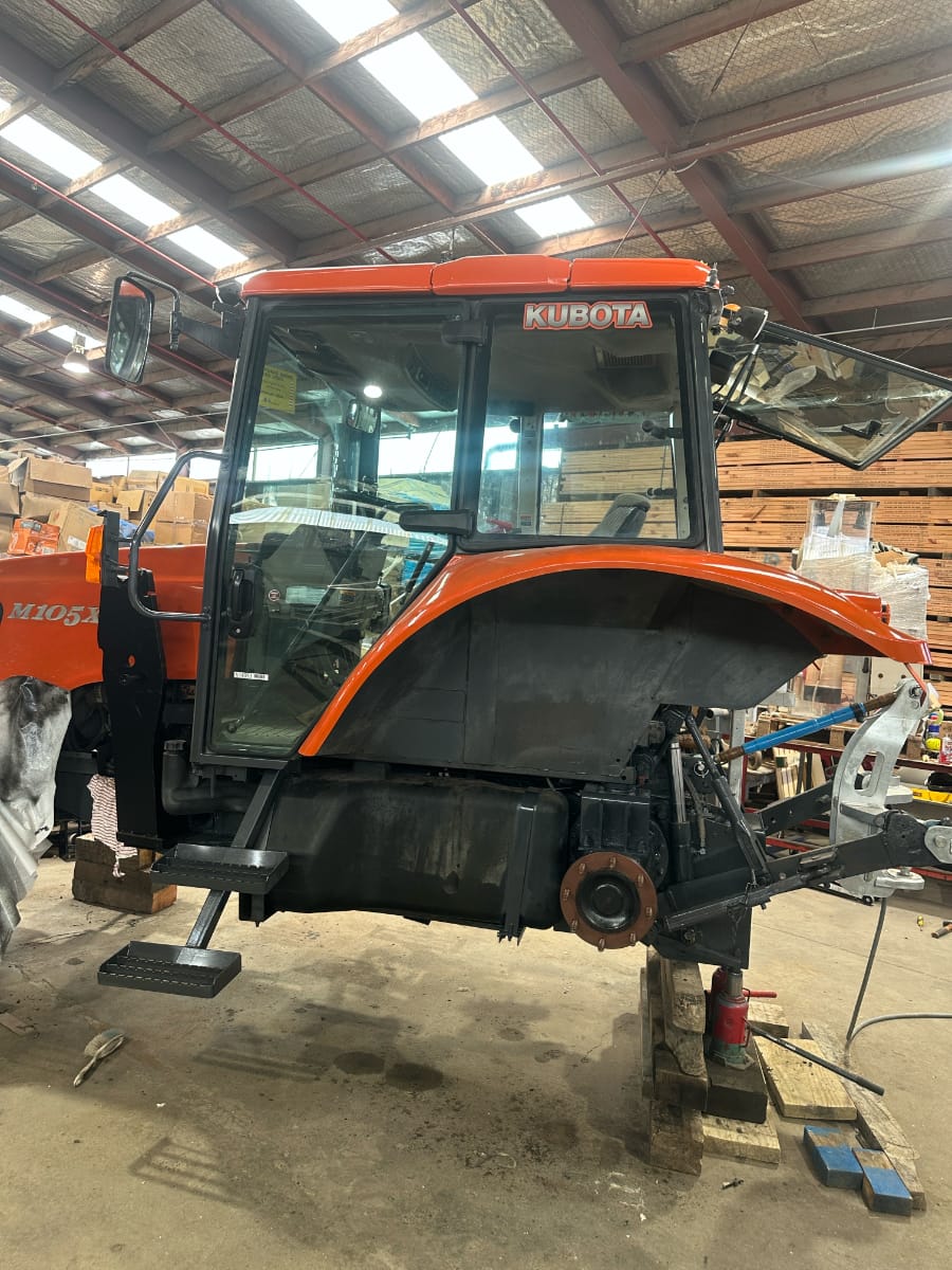 Beach Tractor Overhaul Underway by Our TEKAM Marine Team: MD; Brian and Engineer Roy