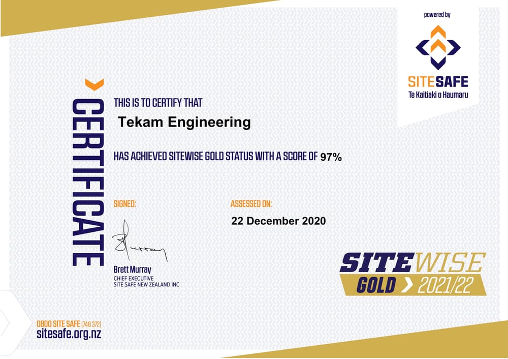 Gold Certification by Sitewise